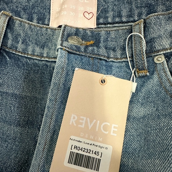 Patch Denim Jeans Revive love at first sight Size 32 NWT - Picture 2 of 4